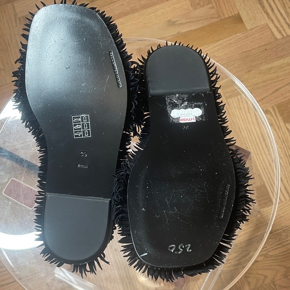 Alexander Wang Black suede Slide Sandals sz39/9 - Picture 6 of 8